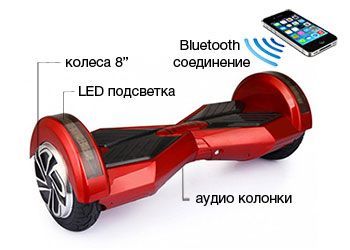 Гироскутер Smart Balance Transformer LED 8" Хип-Хоп