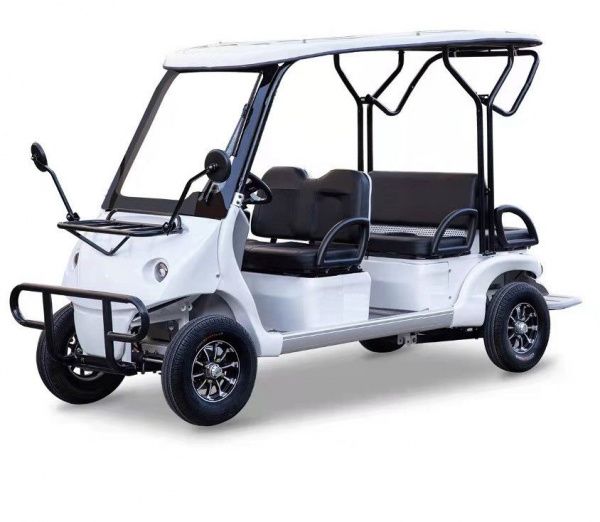 Гольфкар GreenCamel A42 126Ah (4+2 2500W 225/40-10' литые) Белый