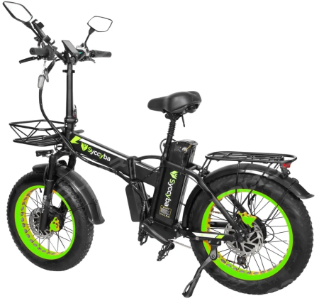 Электровелосипед SYCCYBA H1 (F10) DUAL 20AH зеленый