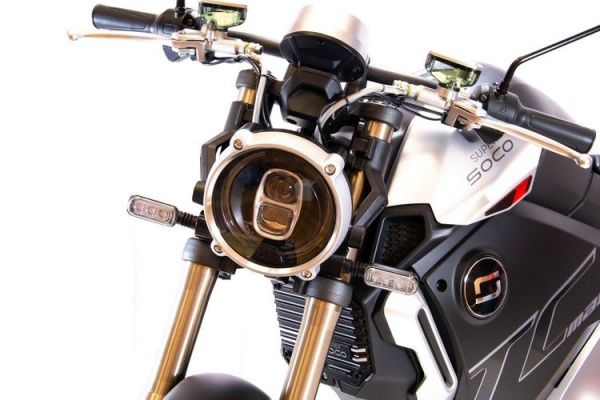 Электромотоцикл Super Soco TC Max (Спицованные диски) Желто-черный