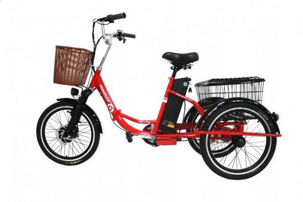 Электровелосипед GreenCamel Трайк-20 (R20 500W 48V 15Ah) красный