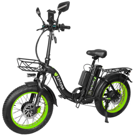 Электровелосипед Syccyba H2 (F11) DUAL 20AH зеленый